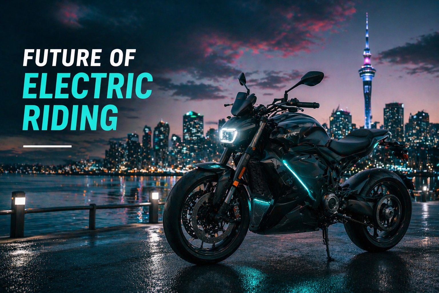 Electric bike riding in New Zealand